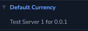 Expand Default Currency Dropdown