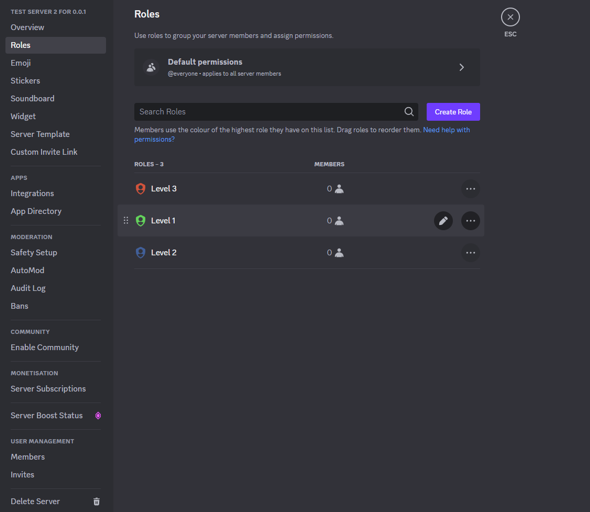 Discord Role Setup