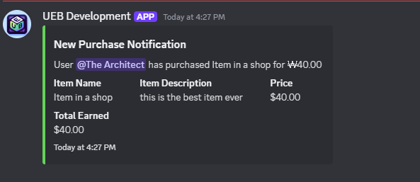 Purchase Notification